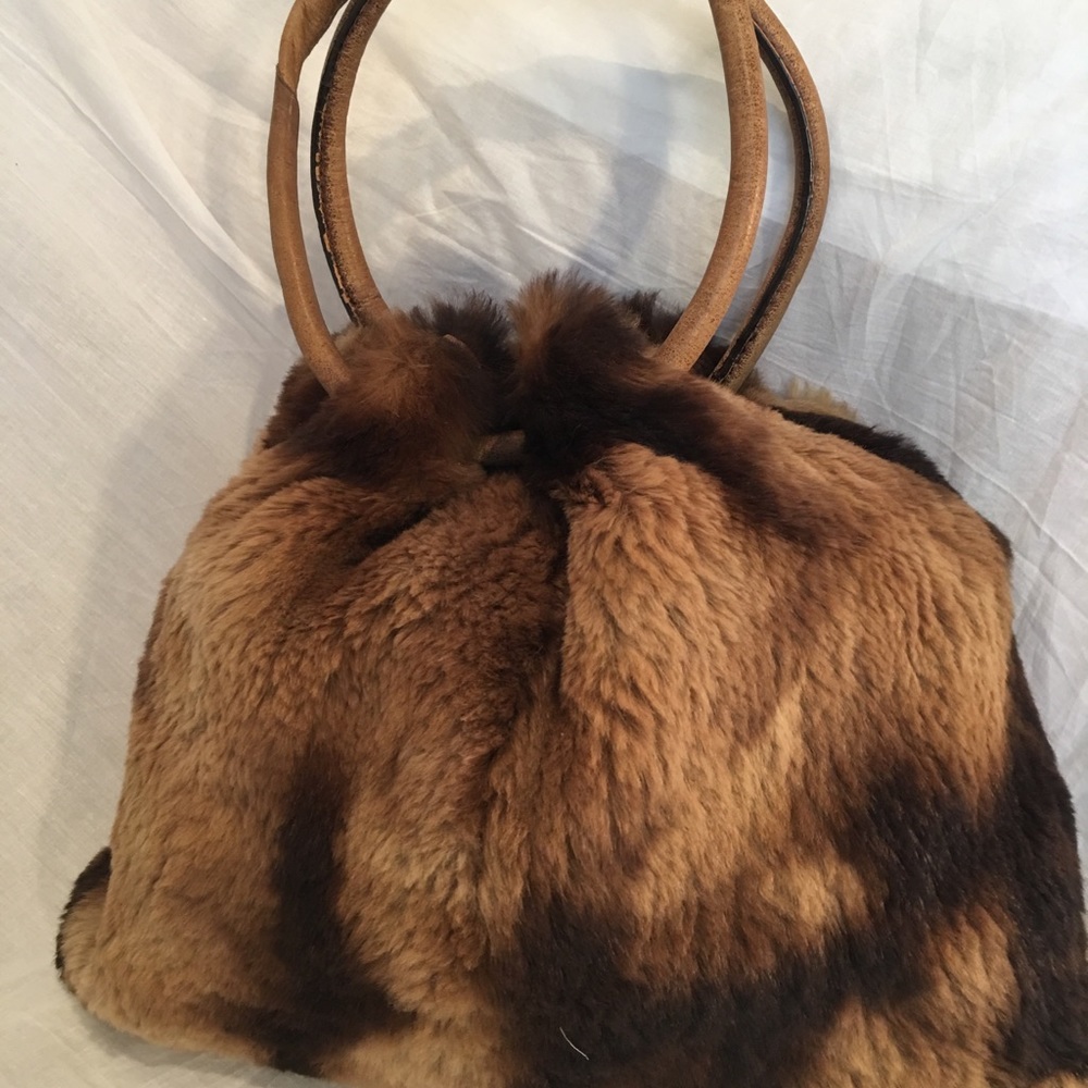Genuine Rabbit Fur Purse